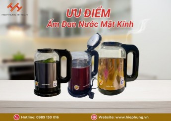 ấm đun nước mặt kính